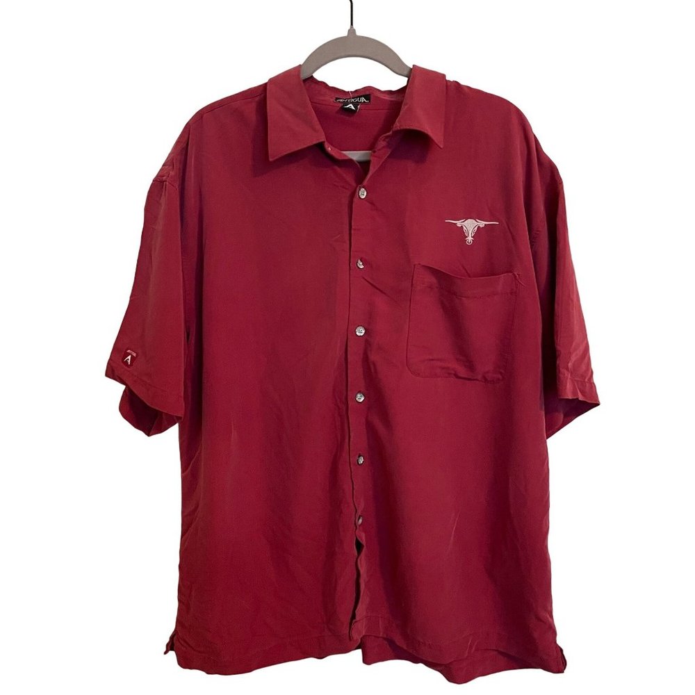 ANTIGUA TEXAS LONG HORNS SHIRT SIZE XL‎ RED